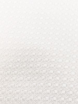 Cravate en soie en jacquard D4.0 blanc