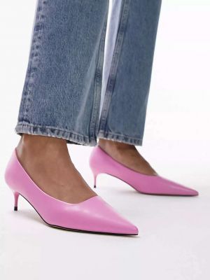 Туфли на каблуке Topshop розовые