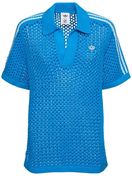 Poloskjorte Adidas Originals blå