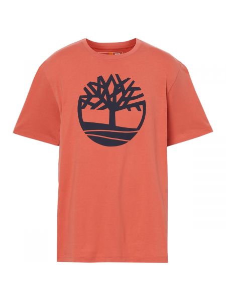 Koszulka z krótkim rękawem Timberland pomarańczowa