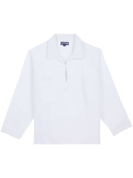 Λινό πουκάμισο Vilebrequin λευκό