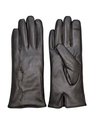 Kožené rukavice Semi Line čierna