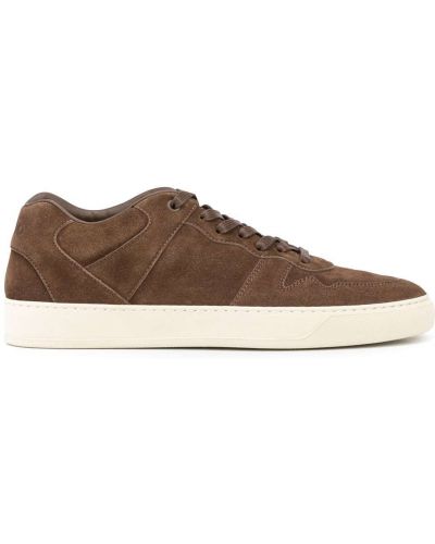 Semsket skinn sneakers Koio brun