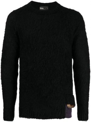 Пуловер с кръгло деколте Kolor черно
