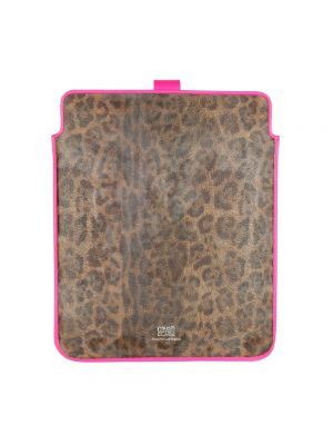 Cartera con estampado leopardo Cavalli Class rosa