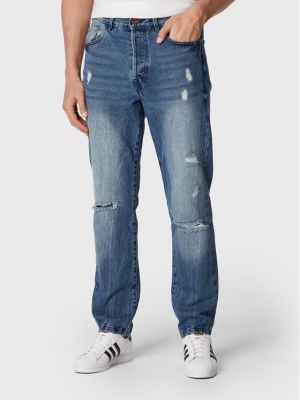 Proste jeansy Redefined Rebel niebieskie