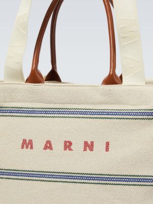 Кожени шопинг чанта Marni