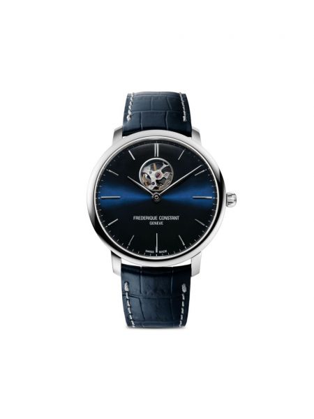 Kalp deseni otomatik izle Frederique Constant mavi