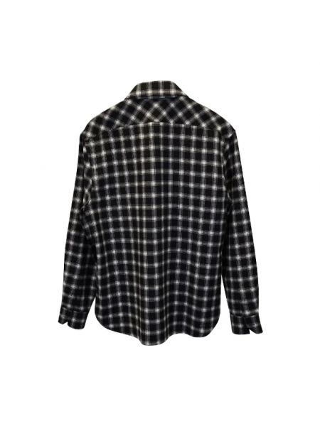Camisa larga retro Yves Saint Laurent Vintage negro
