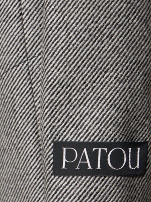 Gyapjú kabát Patou szürke