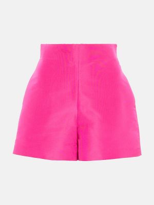 Pantalones cortos de seda Valentino rosa