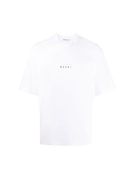 T-shirt mit print Marni weiß