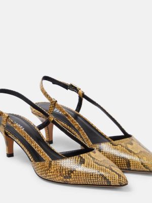 Pantofi cu toc din piele slingback Isabel Marant