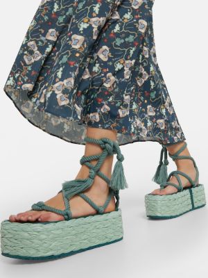 Sandale cu platformă Isabel Marant verde