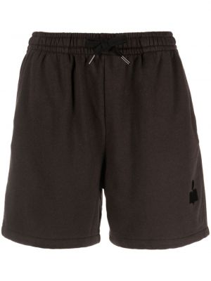 Shorts mit print Marant Etoile schwarz