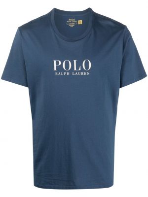 T-shirt aus baumwoll mit print Polo Ralph Lauren blau