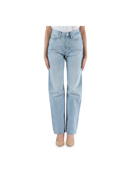 High waist straight jeans Calvin Klein Jeans blau