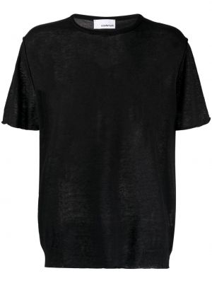 T-shirt con scollo tondo Costumein nero