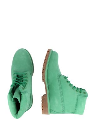 Μπότες με κορδόνια Timberland πράσινο