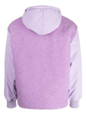 Bluza z kapturem polarowa :chocoolate fioletowa
