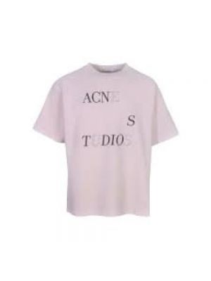 Koszulka Acne Studios różowa