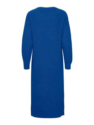 Pletené pletené šaty Ichi modrá