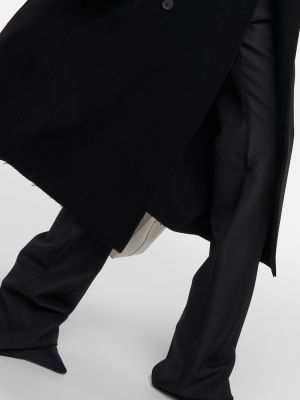 Cappotto di lana di cachemire Balenciaga nero