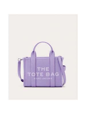 Bolso shopper de cuero Marc Jacobs violeta