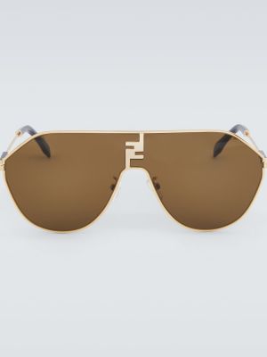 Slnečné okuliare Fendi - zlatá