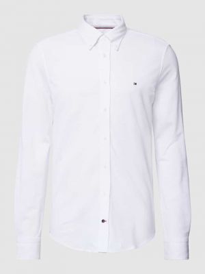 Koszula na guziki puchowa Tommy Hilfiger Tailored biała