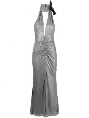 Večerní šaty Alessandra Rich stříbrné