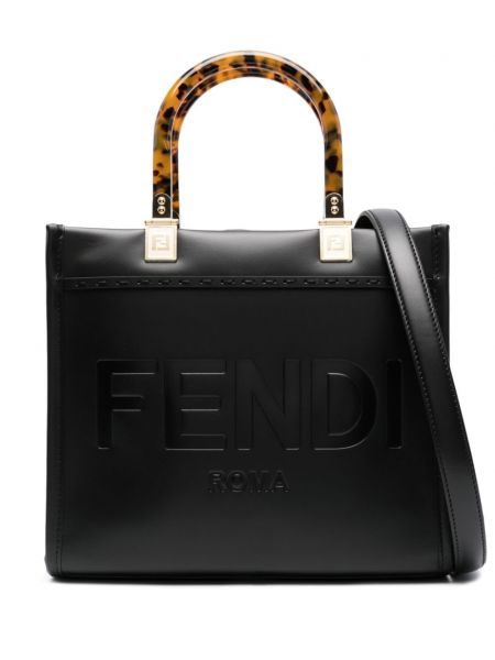 Kožená nákupná taška Fendi