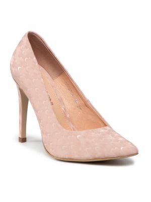 Полуотворени обувки с ток Baldaccini розово