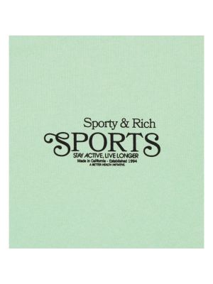 Sudadera con cuello redondo de cuello redondo Sporty & Rich verde