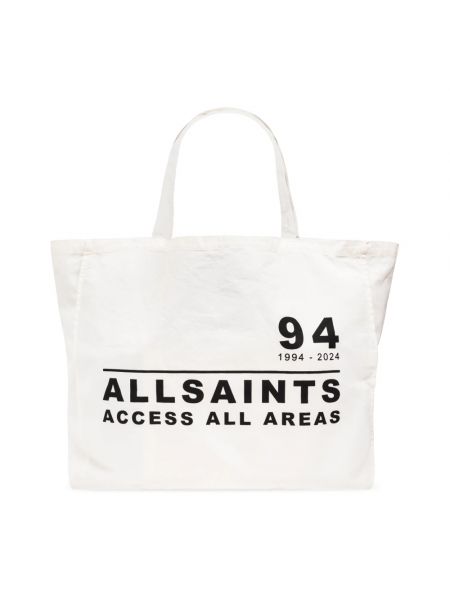 Shopper handtasche mit taschen Allsaints weiß