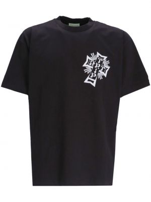 Bavlnené tričko Aries čierna