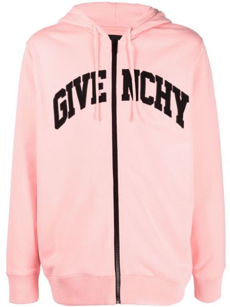 Pamučna hoodie s kapuljačom s vezom Givenchy