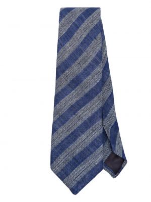 Lanena kravata s črtami Tagliatore