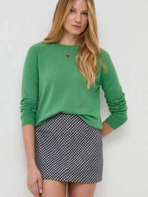 Sweter wełniany Max&co. zielony