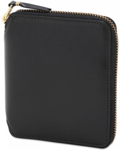 Δερμάτινος πορτοφόλι με φερμουάρ Comme Des Garçons Wallet μαύρο