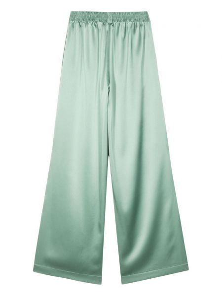 Saténové kalhoty Gianluca Capannolo zelené