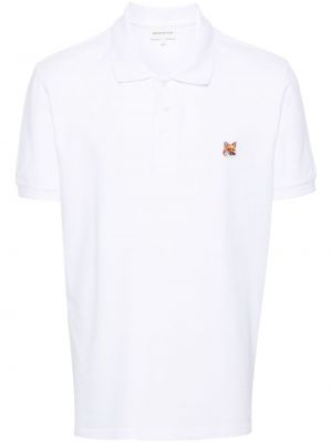 Поло тениска Maison Kitsuné бяло