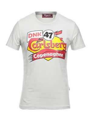 T-shirt di cotone Carlsberg grigio