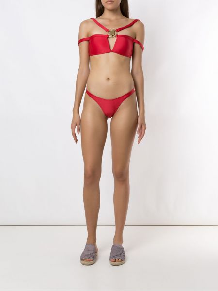 Bikini con apliques Amir Slama rojo
