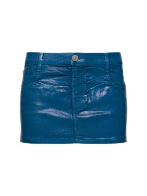 Jupe en jean en coton Vivienne Westwood bleu