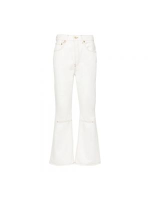 Białe jeansy dzwony Jacquemus