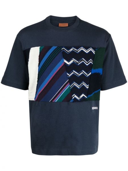 Geometriskt mönster t-shirt Missoni blå