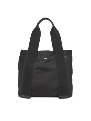 Relaxed найлонови шопинг чанта Calvin Klein черно