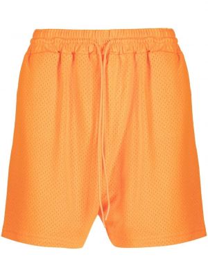 Shorts de sport à imprimé Represent orange