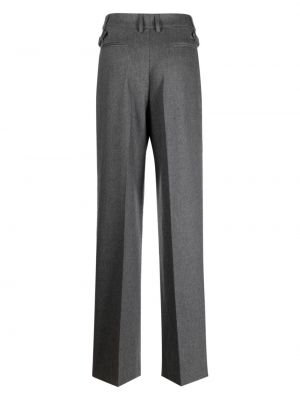 Vlněné rovné kalhoty Pt Torino šedé